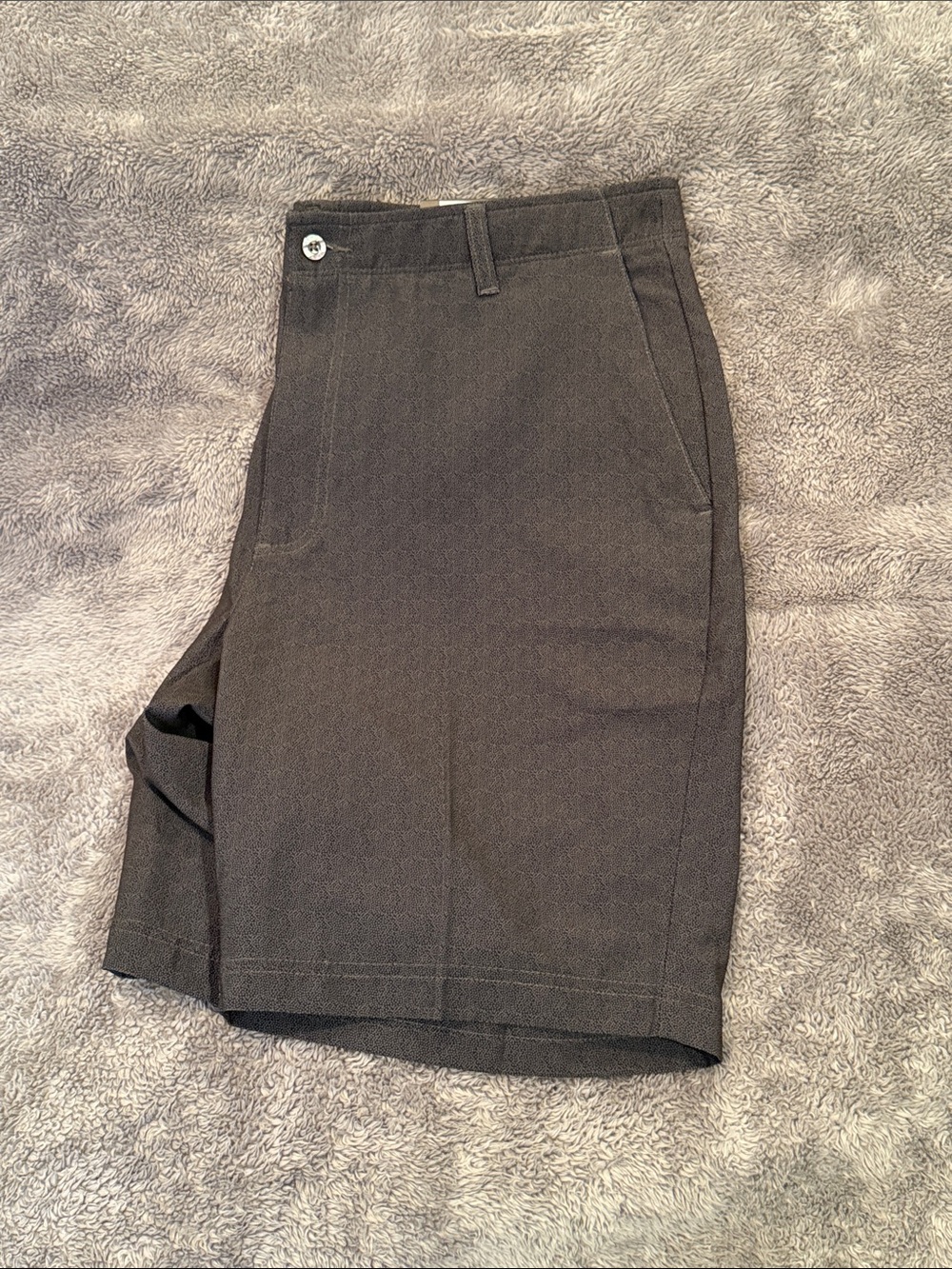 NWT Pebble Beach Men's Charcoal Flat-Front Shorts